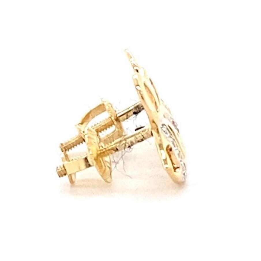 Kids Bee Diamond Stud Earrings, 14k Solid Gold, Natural Diamonds, Kids Jewelry, Gift for toddlers/girls/kids, Ready To Ship