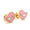 Load image into Gallery viewer, Kids Pink Bird Diamond Stud Earrings, 14k Solid Gold With Enameling, Natural Diamonds, Gift for toddlers/girls/kids, Ready To Ship
