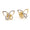 Load image into Gallery viewer, Kids Butterfly Diamond Stud Earrings, 14k Solid Gold, Natural Diamonds,  Open Wing Insect Jewelry, Gift for toddlers/girls, Ready To Ship
