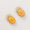 Load image into Gallery viewer, Kids Pineapple Diamond Earrings, 14k Solid Gold, Natural Diamonds, Enamel Fruit Stud, Gift for toddler/girls, Ready To Ship, HRD Certified
