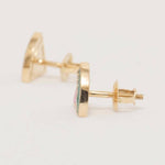 Load image into Gallery viewer, Kids Watermelon Diamond Earrings, 14k Solid Gold, Colorful Enamel Studs, Natural Diamonds, Gift for toddlers/girls/kids, Ready To Ship
