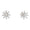 Load image into Gallery viewer, Kids Snowflake Diamond Stud Earrings, 18k Solid Gold, Natural Diamonds, Kids jewelry, Gift for toddlers/girls/kids, Ready To Ship
