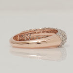 Load image into Gallery viewer, Colored Enamel Natural Diamond Ring: 14k Solid Gold Stackable Band, IGI Certified,  Ready To Ship
