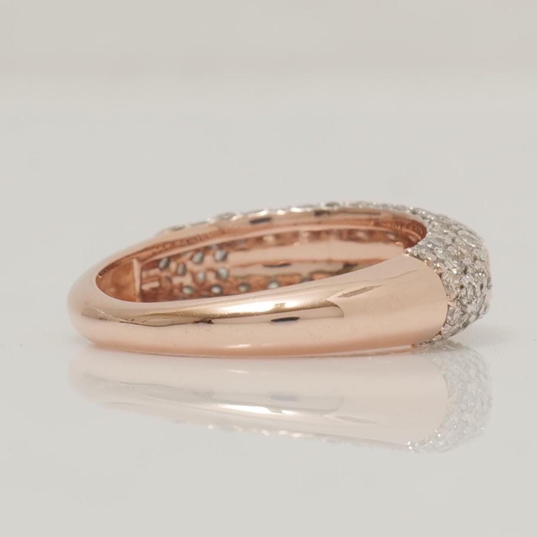 Colored Enamel Natural Diamond Ring: 14k Solid Gold Stackable Band, IGI Certified,  Ready To Ship