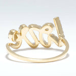 Load image into Gallery viewer, 14K Solid Gold Natural Diamond Love Ring: Romantic Statement Jewelry, Certified Jewelry
