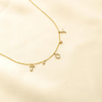 Load image into Gallery viewer, Joy Diamond Necklace In 14k Solid Gold, Natural Diamonds, Inspirational Jewelry, Gift For Her
