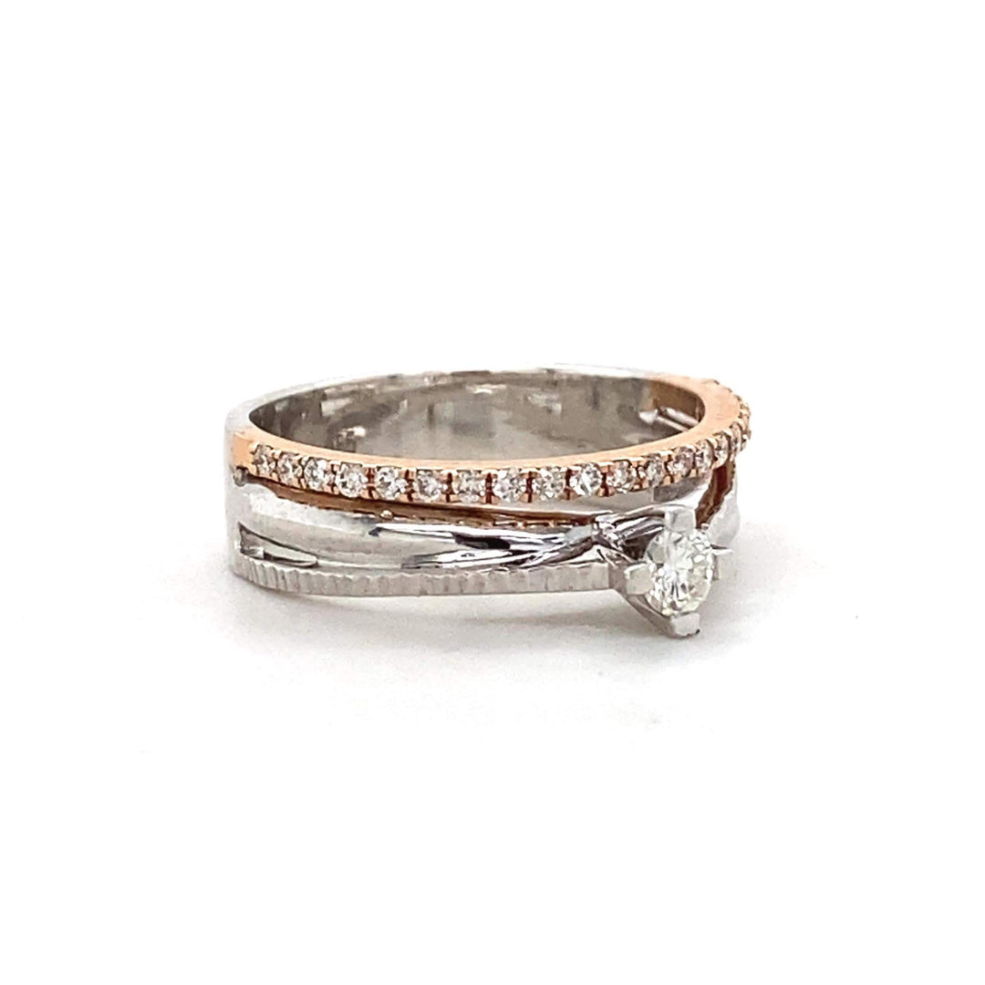 Solitaire Diamond Ring In 14k Solid Gold, Engagement Ring With Natural Diamonds, Gift for Women, Wedding Jewelry, Gift For Her