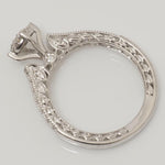 Load image into Gallery viewer, Diamond Engagement Ring, 14K Solid Gold, Split Band Diamond Ring, Natural Diamonds, Promise Ring, Proposal Stacking Ring, Gift For Her
