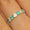 Load image into Gallery viewer, Emerald Half Eternity Diamond Band Ring, 14k Solid Gold, Natural Diamond, Gemstone Stacking Ring, Everyday Minimalist Jewelry, Gift for Her
