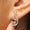 Load image into Gallery viewer, Swirl Diamond Stud Earrings, 14k Solid Gold, Natural Diamonds, Statement Jewelry, Everyday Minimalistic Jewelry, Filigree Stud, Gift For Her
