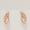 Load image into Gallery viewer, Floral Diamond Stud Earrings, 14k Solid Gold, Natural Diamonds, Filigree Curved Leaf, Swirl Statement Earrings, Gift for Her

