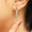 Load image into Gallery viewer, Diamond Infinity Dangle Earrings, 14k Solid Gold, Natural Diamonds, Party Drop Earrings, Bridal Wedding Jewelry, Gift for Her
