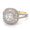 Load image into Gallery viewer, Halo Diamond Engagement Ring, Illusion Setting, 14K Solid Gold, Natural Diamonds, Statement Ring, Gift For Her
