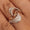 Load image into Gallery viewer, Wave Crossover Diamond Ring, 14k Solid Gold, Natural Diamonds, Two-Toned Pave Ring, Cocktail Statement Jewelry, Gift For Her
