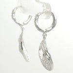 Load image into Gallery viewer, Oval Drop Diamond Dangle Earrings, 14k Solid Gold, Natural Diamonds, Bridal Statement Earrings, Everyday Earrings, Gift For Her
