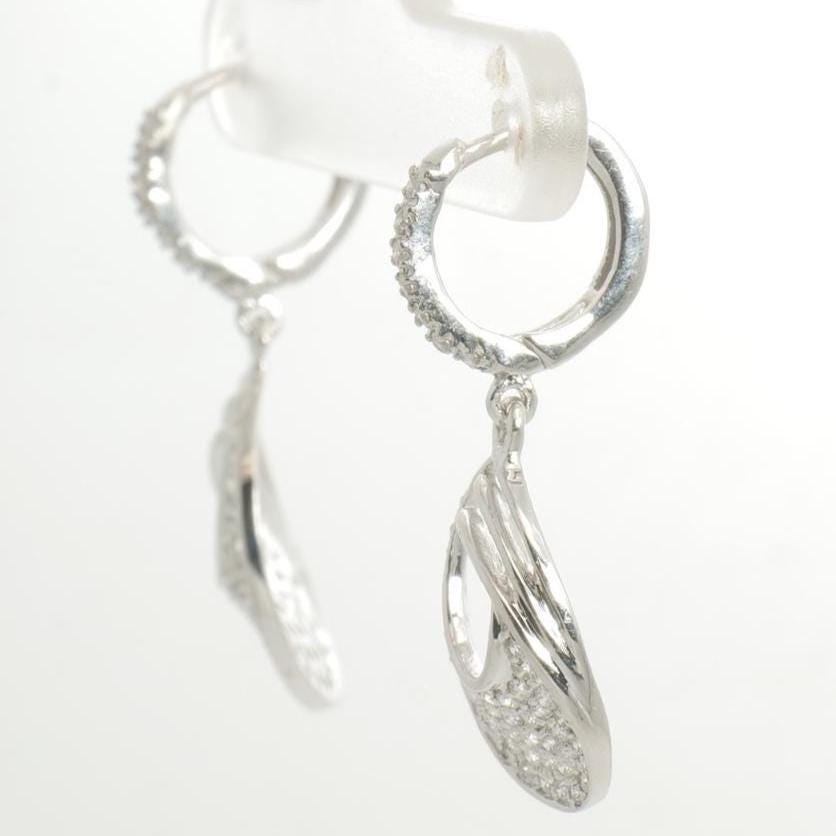 Oval Drop Diamond Dangle Earrings, 14k Solid Gold, Natural Diamonds, Bridal Statement Earrings, Everyday Earrings, Gift For Her