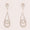 Load image into Gallery viewer, Teardrop Dangle Diamond Earrings, 14k Solid Gold, Swirl Drop Diamond Earrings, Natural Diamonds, Bridal Statement Earrings, Gift For Her
