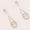 Load image into Gallery viewer, Teardrop Dangle Diamond Earrings, 14k Solid Gold, Swirl Drop Diamond Earrings, Natural Diamonds, Bridal Statement Earrings, Gift For Her
