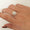 Load image into Gallery viewer, Baguettes and Round Diamond Ring, 14k Solid Gold, Natural Diamonds, Geometric Halo Ring, Illusion Setting, Statement Jewelry, Gift For Her
