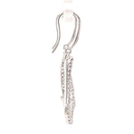 Load image into Gallery viewer, Open Heart Natural Diamonds Dangle Earrings: 14k Solid Gold Everyday Lightweight Jewellery, Certified Jewelry
