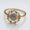 Load image into Gallery viewer, Flower Diamond Ring, 14k Solid Gold, Natural Diamonds, Stackable Ring, Gift for Women, Everyday Floral Jewelry Gift For Her
