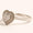 Load image into Gallery viewer, Heart Diamond Ring, 14k Solid Gold, Natural Diamonds, Double Halo Promise Ring, Cluster Statement Ring, Proposal Jewelry, Gift For Her
