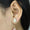 Load image into Gallery viewer, Pear Shaped Coiled Design Stud Earrings, 14K Solid Gold, Natural Earrings, , Everyday Jewelry Gift For Her
