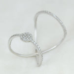 Load image into Gallery viewer, Double Band Circle Diamond Ring, 14k Solid Gold, Natural Diamonds, Everyday Wear Jewelry, Gift For Her
