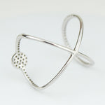 Load image into Gallery viewer, Double Band Circle Diamond Ring, 14k Solid Gold, Natural Diamonds, Everyday Wear Jewelry, Gift For Her
