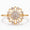 Load image into Gallery viewer, Flower Diamond Ring, 14k Solid Gold, Natural Diamonds, Stackable Ring, Gift for Women, Everyday Floral Jewelry Gift For Her
