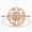 Load image into Gallery viewer, Flower Diamond Ring, 14k Solid Gold, Natural Diamonds, Stackable Ring, Gift for Women, Everyday Floral Jewelry Gift For Her

