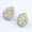 Load image into Gallery viewer, Pear Shaped Coiled Design Stud Earrings, 14K Solid Gold, Natural Earrings, , Everyday Jewelry Gift For Her
