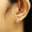 Load image into Gallery viewer, Apple Diamond Stud Earrings, 14k Solid Gold, Natural Diamonds, Cluster Pave Setting, Everyday Earrings, Women&#39;s Day Gift

