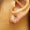 Load image into Gallery viewer, Leaf diamond Stud Earrings , 14k Solid Gold Prong Light Weight , Natural Diamonds , Gift For Her
