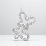 Load image into Gallery viewer, Butterfly Charm Natural Diamond Stacking Pendant: 14k Solid Gold Animal Wing Everyday Jewellery, Certified Jewelry, Ready To Ship
