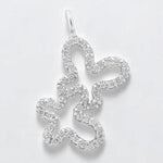 Load image into Gallery viewer, Butterfly Charm Natural Diamond Stacking Pendant: 14k Solid Gold Animal Wing Everyday Jewellery, Certified Jewelry, Ready To Ship
