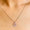 Load image into Gallery viewer, Double Heart Diamond Charm Pendant, Natural Diamonds, 14k Solid Gold, Minimalist Stacking Necklace, Everyday Jewelry, Love Promise Charm
