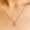 Load image into Gallery viewer, Double Heart Diamond Charm Pendant, Natural Diamonds, 14k Solid Gold, Minimalist Stacking Necklace, Everyday Jewelry, Love Promise Charm
