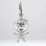 Load image into Gallery viewer, Teddy Diamond Charm Pendant, 14k Solid Gold, Natural Diamonds, Everyday Stackable Jewelry, Minimalist Necklace
