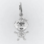 Load image into Gallery viewer, Teddy Diamond Charm Pendant, 14k Solid Gold, Natural Diamonds, Everyday Stackable Jewelry, Minimalist Necklace
