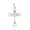 Load image into Gallery viewer, Diamond Cluster Cross Pendant, 14k Solid Gold, Natural Diamonds, Bottle Opener Necklace With Adjustable Chain, Everyday Minimalist Jewelry
