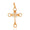 Load image into Gallery viewer, Diamond Cluster Cross Pendant, 14k Solid Gold, Natural Diamonds, Bottle Opener Necklace With Adjustable Chain, Everyday Minimalist Jewelry
