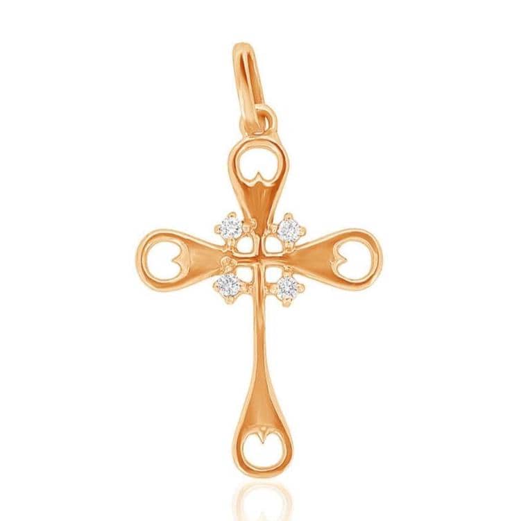 Diamond Cluster Cross Pendant, 14k Solid Gold, Natural Diamonds, Bottle Opener Necklace With Adjustable Chain, Everyday Minimalist Jewelry