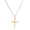 Load image into Gallery viewer, Diamond Cross Pendant, 14k Solid Gold, Natural Diamonds, Bezel Set Religious Jewelry, Everyday Minimalist Necklace With Adjustable Chain
