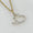 Load image into Gallery viewer, Heart Diamond Charm Pendant, 14k Solid Gold, Natural Diamonds, Open Heart Love Necklace, Everyday Minimalist Jewelry, Layering Necklace
