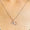 Load image into Gallery viewer, Double Heart Gold Charm Pendant, 14k Solid Gold, Natural Diamonds, Intertwined Love Necklace, Everyday Minimalist Jewelry
