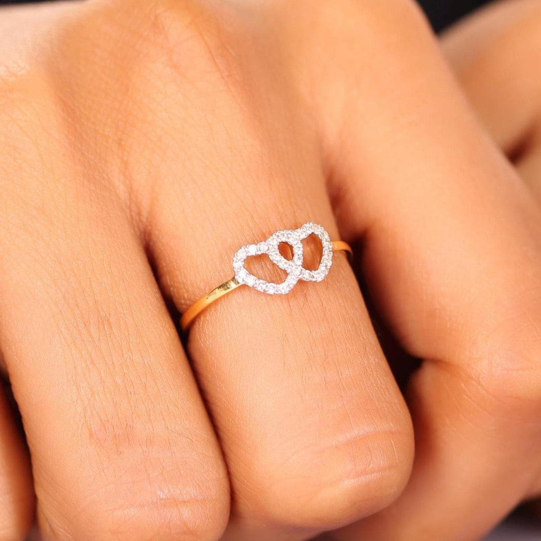 Heart Diamond Ring, 14k Solid Gold, Natural Diamonds, Proposal Ring, , Everyday Jewelry Gift For Her