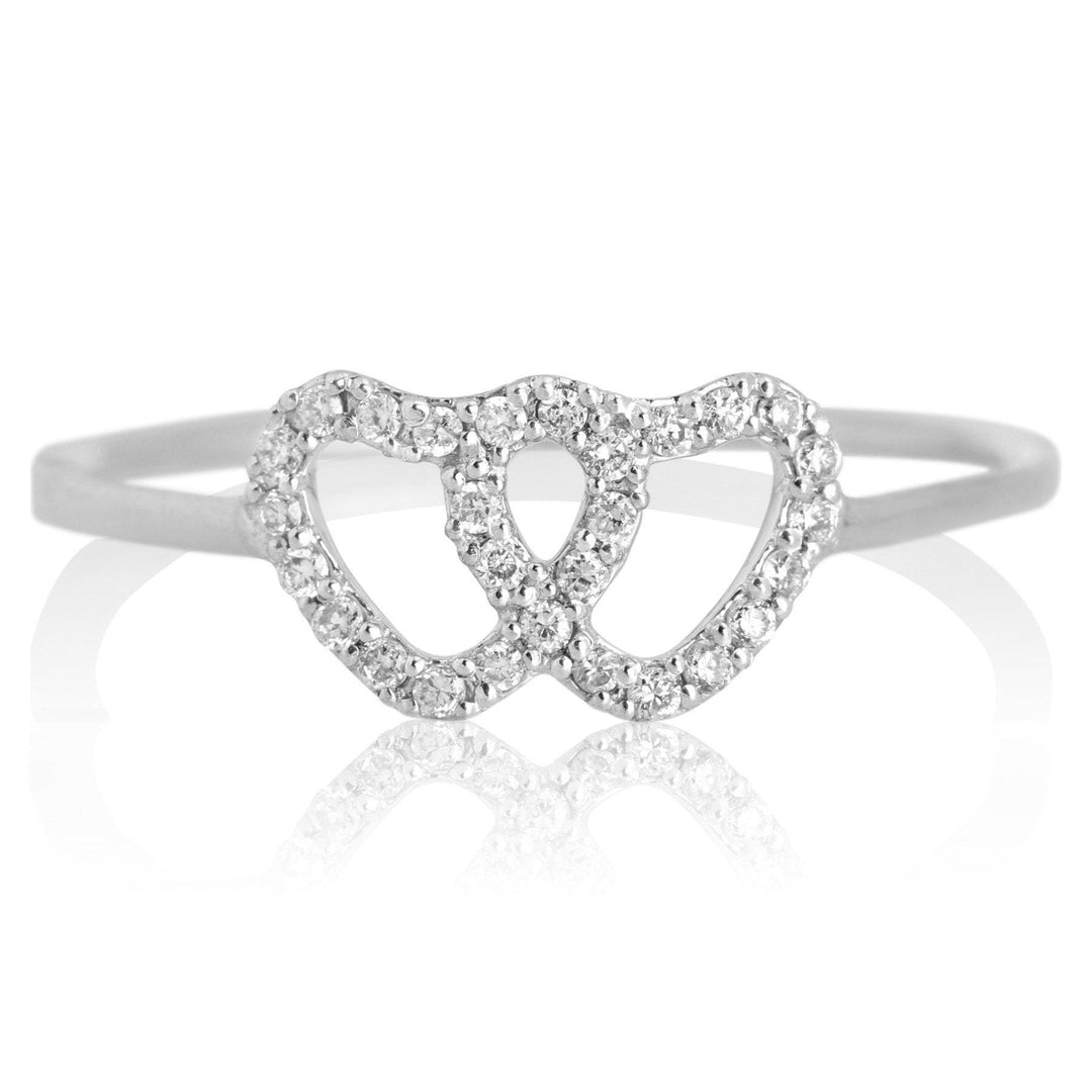 Heart Diamond Ring, 14k Solid Gold, Natural Diamonds, Proposal Ring, , Everyday Jewelry Gift For Her