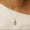 Load image into Gallery viewer, Marquise Amethyst Diamond Pendant, 14k Solid Gold, Natural Diamond, Halo Set Layering Necklace, Statement Gemstone Pendant, Gift for Her
