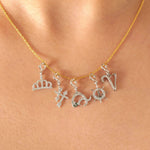 Load image into Gallery viewer, Fish Diamond Charm Pendant, 14k Solid Gold, Natural Diamonds, Animal Jewelry, Dainty Charm Necklace, Ready To Ship
